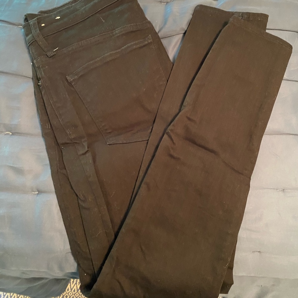 Madewell black highwaisted skinny jeans. Size 30T